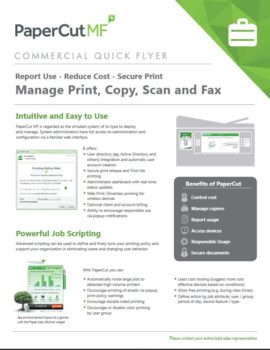 Papercut, Mf, Commercial, Advanced Copier Technologies